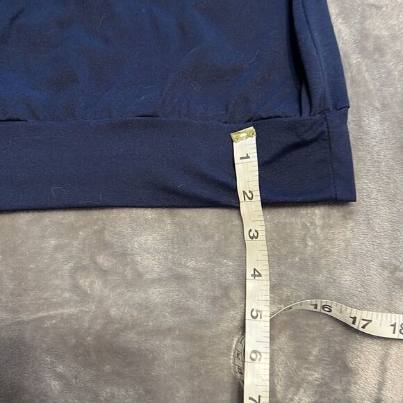 𝅺ACTING Pro. Large. Navy shirt with yellow/white plaid - Picture 6 of 8